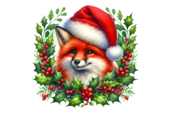 15 Christmas Wreath Animal PNG Bundle 300 DPI Holly Pine Product Image 3