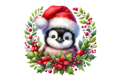 15 Christmas Wreath Animal PNG Bundle 300 DPI Holly Pine Product Image 5