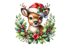 15 Christmas Wreath Animal PNG Bundle 300 DPI Holly Pine Product Image 7