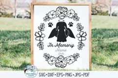 In Memory of Dog with Angel Wings SVG | Pet Memorial SVG Product Image 1