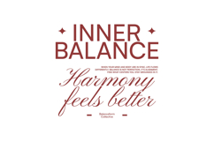 Inner Balance Minimal Typography Quotes for T shirt Product Image 1