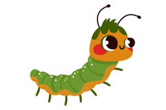 Cute Bugs Clipart , Hand Drawn Insects Graphics Product Image 9