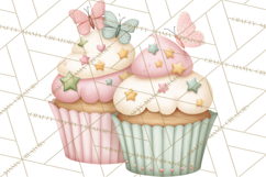 Spring Insect Baking Clipart, Cute Bee Ladybug Butterfly Png Product Image 4