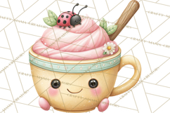 Spring Insect Baking Clipart, Cute Bee Ladybug Butterfly Png Product Image 4