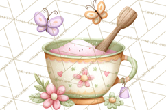 Spring Insect Baking Clipart, Cute Bee Ladybug Butterfly Png Product Image 2