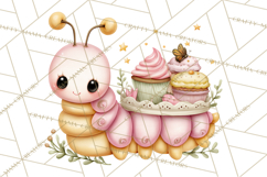 Spring Insect Baking Clipart, Cute Bee Ladybug Butterfly Png Product Image 3