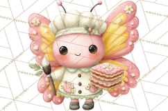 Spring Insect Baking Clipart, Cute Bee Ladybug Butterfly Png Product Image 4