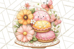 Spring Insect Baking Clipart, Cute Bee Ladybug Butterfly Png Product Image 5