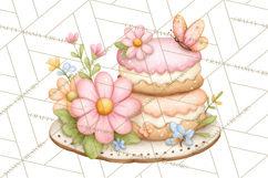 Spring Insect Baking Clipart, Cute Bee Ladybug Butterfly Png Product Image 2
