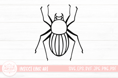 Insect Clipart SVG Cut File | Animal Insects Coloring Book Product Image 1
