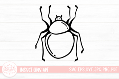 Insect Clipart SVG Cut File | Animal Insects Coloring Book Product Image 1