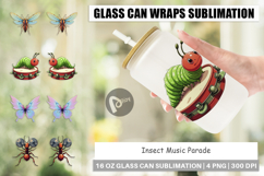 Glass Can Insect Music Parade Product Image 1
