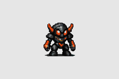 Insectoid Red Mech Design Vector Product Image 2