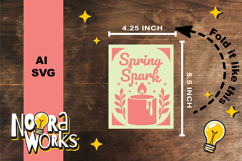 Bunny Easter Insert Card SVG Product Image 2