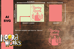 Bunny Easter Insert Card SVG Product Image 3