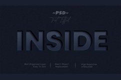 Inside Black Paper Cut PSD Text Effect Product Image 1