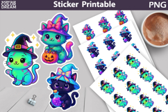 Iridescent Characters Sticker Bundle | Spooky Halloween Stic Product Image 4
