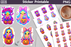 Iridescent Characters Sticker Bundle | Spooky Halloween Stic Product Image 12