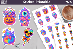 Iridescent Characters Sticker Bundle | Spooky Halloween Stic Product Image 13