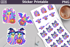 Iridescent Characters Sticker Bundle | Spooky Halloween Stic Product Image 14
