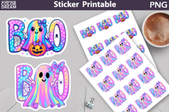 Iridescent Characters Sticker Bundle | Spooky Halloween Stic Product Image 15