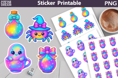 Iridescent Characters Sticker Bundle | Spooky Halloween Stic Product Image 5