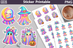 Iridescent Characters Sticker Bundle | Spooky Halloween Stic Product Image 6