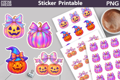 Iridescent Characters Sticker Bundle | Spooky Halloween Stic Product Image 8