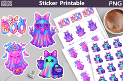 Iridescent Characters Sticker Bundle | Spooky Halloween Stic Product Image 9