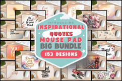 Motivational, Inspirational Quotes PNG Mouse pad Bundle Product Image 1