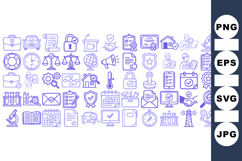 Business Office Icon Clipart Set For Commercial Use Product Image 1