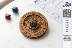 RPG Bardic Inspiration Token Laser Cut | Tabletop Gaming SVG Product Image 1