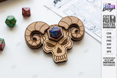 RPG Bardic Inspiration Token Laser Cut | Tabletop Gaming SVG Product Image 1