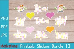 Inspirational and Motivational Stickers Bundle pink yellow Product Image 1