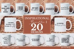 INSPIRATIONAL QUOTES BUNDLE CUT FILES BEING USED AS A INSPIRATIONAL MUG GIFT