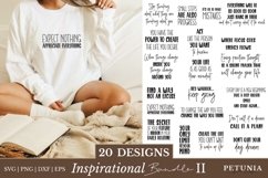 20 INSPIRATIONAL QUOTES CUT FILE BEING USED AS SHIRT PRINT