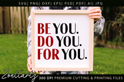 Be You Do You For You Motivational Inspirational Quote SVG Product Image 3