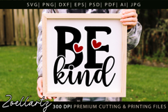 Be Kind Inspirational Quote SVG Motivational Positive Quote Product Image 2