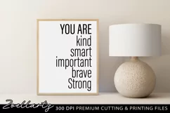 Motivational Quote SVG PNG EPS Inspirational T-shirt Design Product Image 1