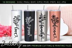 Flower Inspirational Quotes SVG Bundle | Floral Jesus Faith Product Image 3