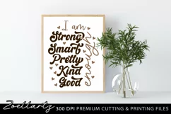 I am Enough Christian Quote SVG PNG EPS DXF Farmhouse Sign Product Image 2