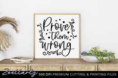 Positive Life Quote SVG Inspirational Motivational Sign SVG Product Image 1