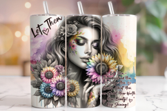 Inspirational Tumbler Wrap PNG, Motivational Quotes Tumbler Product Image 1