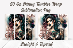 Let Them Motivational Tumbler Wrap, Inspirational Tumbler Product Image 2