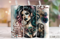 Let Them Motivational Tumbler Wrap, Inspirational Tumbler Product Image 1