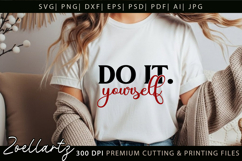 Do It Yourself T-shirt Inspirational Motivational Quote SVG Product Image 3