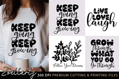 4 Inspirational Quotes SVG Motivational SVG Positive Quote Product Image 1