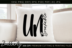 Inspirational Quote SVG Unbreakable Women Empowerment SVG Product Image 4