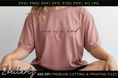 One Of A Kind Inspirational SVG Motivational Positive Quote Product Image 4