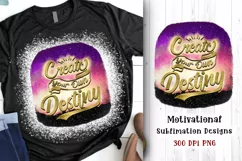 Create Your Own Destiny| Motivational Typography PNG Product Image 1